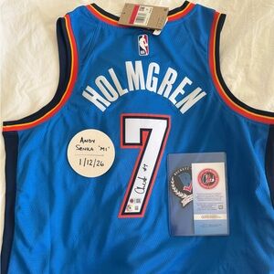 Autograph NBA Nike Jersey - Chet Holmgren Oklahoma City Thunder